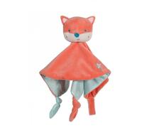 Carré doudou les p'tits féeriques renard - 24 cm orange TU