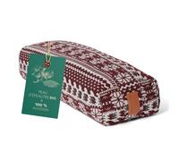 Carré #DoYourSports Coussin de Yoga Méditation »Paravati« Yoga Remplissage Coques d'épeautre Organique 67x13cm Rouge/Blanc Style 9