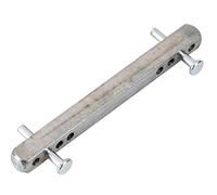 Carré DT 2000 - Percé avec goupilles et rondelle nylon - Longueur 80 mm - Epaisseur 7 mm - Vendu par 1