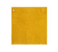 Coucke Carré éponge uni en Coton, 50x50cm, Safran