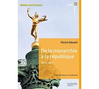 Vincent Adoumié – De la monarchie à la république 1815-1879 – Carré histoire – Broché