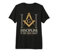 Carré maçonnique et Boussole Franc-maçon T-Shirt Haut de Gamme