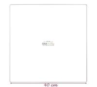 Carré métallique - GONE'S - 40 x 40 cm - Epoxy blanc - Abat-jour - Attrape rêves
