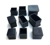 Carré Noir Table Chaise Pieds bâton Couverture 8 pièces Tube Tuyau Embouts Anti-dérapant Meubles Protecteur 15x15~60x60mm (Color : 8PCS, Size : 15x15mm)