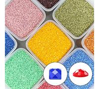 Carré Perles de Peinture Diamant 444,Diamond Painting de Rechange pour Forets Manquants,Perles de Remplacement Rechange pour Pierres Précieuses,Perles à Broder,3500 Pièces