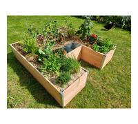 MON PETIT POTAGER-Potager composteur en bois Mon Petit Potager Keyhole grand modèle - 175 x 170 x 48 cm