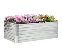Outsunny - Jardinière - Acier galvanisé - 180x90x59cm - Argent