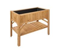 Tectake - Carré Potager de Jardin sur Pied Surélevé en Bois 119 cm x 57 cm x 90 cm Marron - marron