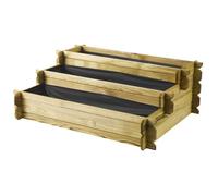 CERLAND Carré Potager en Bois 154L Angelic - 80 x 80 x 36 cm