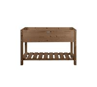 Carré potager en bois marron L -