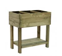 Carré potager en bois Paprika - 80 x 40 x 87 cm - 50L CERLAND