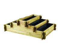 CERLAND Carré Potager en Bois traité 178L - Angelic - 80 x 80 x 36 cm