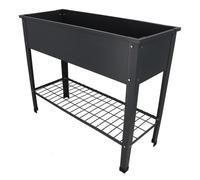 Carré Potager En Métal Anthracite 100.5 X 40.5 X 80.5 Cm Noir