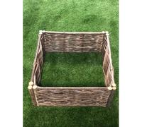 Carré Potager En Noisetier - Tressage Horizontal 70 X 70 X 30 Cm