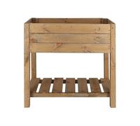 Carré potager en pin teinté sur pieds Largeur 40 cm
