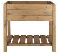 Carré potager en pin teinté sur pieds Largeur 40 cm G