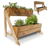 Carré potager surélevé 2 niveaux en bois de pin massif idéale pour terrasse balcon