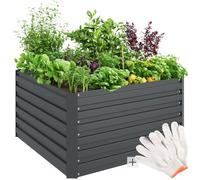 CARRE POTAGER - TECTAKE - Carré potager BLOMMA capacité 540L en acier galvanisé 100x100x56cm