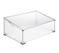 CARRE POTAGER - TECTAKE - Mini Serre de Jardin en Aluminium avec Plaques alvéolaires et Toit verrouillable 102 cm x 61 cm x 41 cm