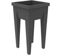 EDA Espace Potager Veg&Table URBAN - L38,5 x P38,5 x H68 cm - 4 bouchons d'évacuation - Anthracite