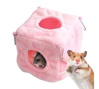 carré pour hamsters: lit confortable pour petits animaux domestiques, cachette sûre pour hamsters | Accueil confortable pour hamsters avec écureuil volant carré, en coton chaud, zone no no