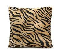 Carré/Rectangle Leopard Animal imprimé Peluche Coussin Rembourrage Peluche Courte Coussin Garniture pour Manger Chambre Cuisine Chaise arrière siège Accueil décoration