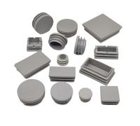 Carré Rond Gris PE en Plastique Bouchon Intérieur Meubles Jambe Bouchon Bouchons Tube Tuyau Chaise Jambe Cache-Poussière Protecteur 16-38mm 5/10pc (Color : 10 pcs, Size : Rectangle 15x30mm)