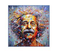 Carré Simili Cuir 44x44 Cm Einstein