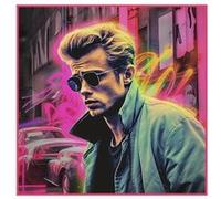 Carré simili cuir 44x44 cm James Dean(...) - kc0057 kc0057 G