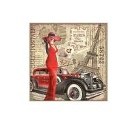 Carré simili cuir 44x44 cm PARIS chic(...) - parischic