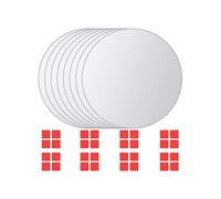 vidaXL Carreaux de miroir ronds 8x – Miroir mural sans cadre – Décoration intérieure