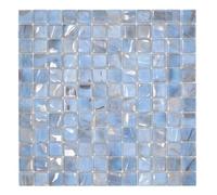 Carreau de mosaïque piscine Mosaïque piscine bleu clair marbré gris cream argent chatoyant douche mur SPAIN MOS220-71252U
