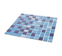 Carreau de Piscine Bleu en Céramique Mosaïque pour Sol