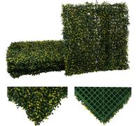 Carreau de mur MENDLER HWC-L78 4x chacun 50x50cm = 1m² buis vert-jaune Vert