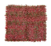 Carreau Mural Hwc-L78, Pare-Vue Pare-Vent Revêtement Pour Terrasse/Balcon, 4x 50x50cm Chacun = 1m² Erable Rouge Rouge