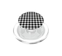 Carreaux à Carreaux Noirs et Blancs Style Crayon Damier PopSockets PopGrip pour MagSafe