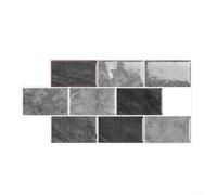 Carreaux auto-adhésifs 15,2 x 30,5 cm Noir Fond de cuisine (D-003)