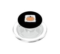 Carreaux de Buffle Orange Blanchi et Blanc Citrouille d'halloween PopSockets PopGrip pour MagSafe