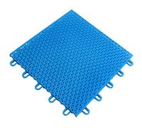 Carreaux de drainage modulaires emboîtables antidérapants de 30,5 x 30,5 cm avec trous de drainage, idéal pour la piscine, la salle de bain, la douche et les zones pour animaux domestiques - 16