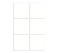Carreaux de feutre autocollants pour cible de fléchettes - Protections murales avec réduction du bruit et prévention des dommages pour salles de jeux - Blanc - 600 x 600 mm (30 x 30 cm)