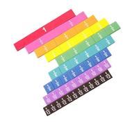 Carreaux de fraction colorés - Kit d'apprentissage éducatif - Kit d'étude de mathématiques - Kit d'activités numériques visuelles - Blocs d'aide à l'enseignement primaire - Matériel Montesori pour