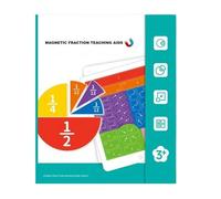 Carreaux De Fraction Magnétique, Améliore Les Compétences En Mathématiques, ABS, Livre De Démonstration De Fraction Magnétique, Puzzle Éducatif, Avec Fractions, Carrés Et Cercles, Pour Garçons Et Fill