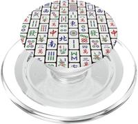 Carreaux de Mahjong Traditionnels Motif soigné Fond par défaut v1 PopSockets PopGrip pour MagSafe