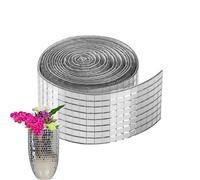 Carreaux De Miroir Boule Disco - Autocollants De Carreaux De Mosaïque Auto-adhésifs 4x120cm | Mini Lentilles En Verre Par Rouleau, Décor Réfléchissant Et Imperméable Pour L'artisanat, Les Crédences De