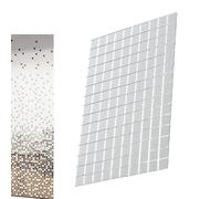 Carreaux De Miroir Disco 15x10cm, 150 Pièces Petits Autocollants De Miroir Carrés, Autocollant De Carreaux De M-iroir Pour Décalcomanie Décorative Artisanat Bricolage