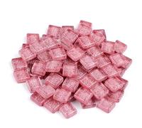 Carreaux de mosaïque adhésifs Pierres de mosaïque en verre à paillettes colorées, 50 pièces, carreaux, galets, artisanat, matériel Puzzle for bricolage, fabrication 9x9mm(Color 18)