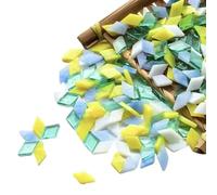 Carreaux de mosaïque Carreaux de mosaïque en verre miroir carré auto-adhésif multicolore 1 cm 50g(Color 31)