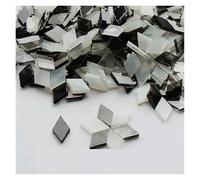 Carreaux de mosaïque Carreaux de mosaïque en verre miroir carré auto-adhésif multicolore 1 cm 50g(Color 35)