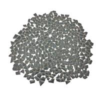 Carreaux de mosaïque en céramique irrégulière, 500 g, 0,5 x 2 cm, petits morceaux de mosaïque pour bricolage, loisirs créatifs, décoration murale (gris)