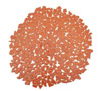 Carreaux de mosaïque en céramique irrégulière, 500 g, petits morceaux de 0,5 à 2 cm pour bricolage, loisirs créatifs, décoration murale de la maison (mandarine)